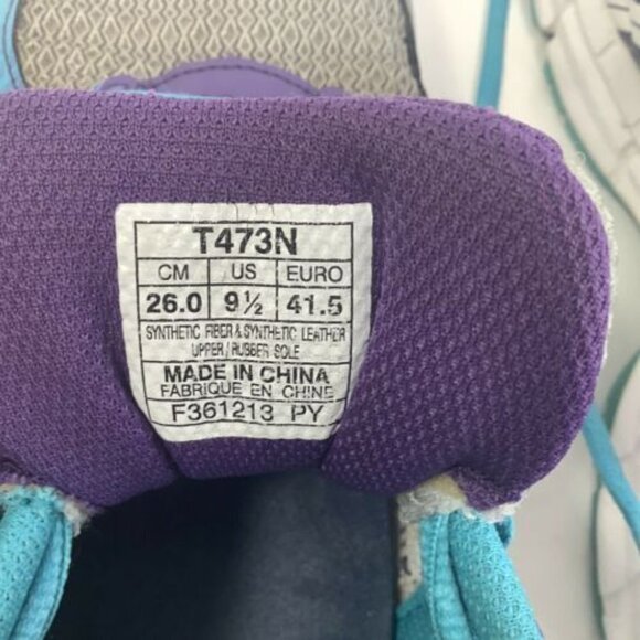 ASICS womens size 9.5 gel-Excite‎ 2 running shoe T473N aqua gray purple - Picture 7 of 9